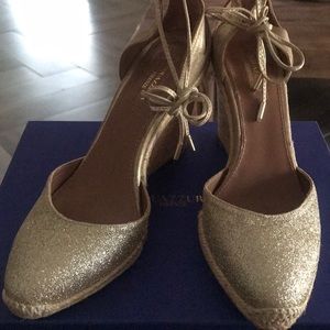 Aquazzura Palm Beach Espadrille Wedge Sandals